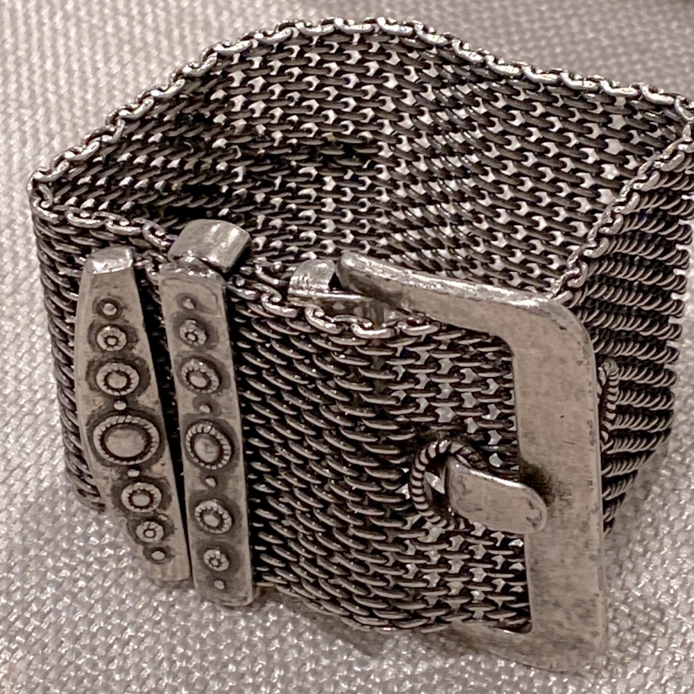 Belt Buckle mesh bracelet vintage “Lucky You”